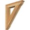 Ekena Millwork Traditional Traditional Rough Sawn Bracket, Western Red Cedar, 4"W x 24"D x 28"H BKT04X24X28TRA01RWR - alternate 1